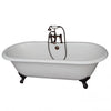 Barclay Columbus 61″ Cast Iron Double Roll Top Tub Kit