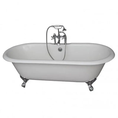 Barclay Columbus 61″ Cast Iron Double Roll Top Tub Kit