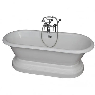 Barclay Columbus 61″ Cast Iron Double Roll Top Tub Kit