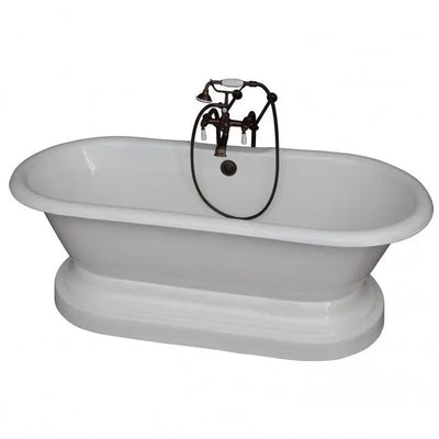 Barclay Columbus 61″ Cast Iron Double Roll Top Tub Kit