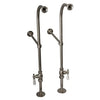 Barclay - Columbus 61" Cast Iron Double Roll Top Tub Kit - Polished Nickel Accessories Barclay Products