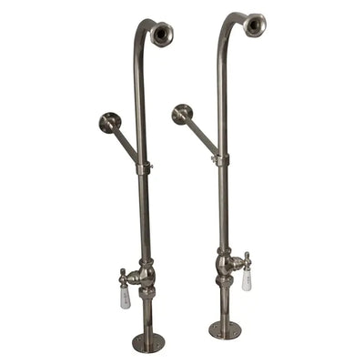 Barclay - Columbus 61" Cast Iron Double Roll Top Tub Kit - Polished Nickel Accessories Barclay Products