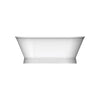 Barclay - Coventry 66" Acrylic Tub with Integrated Drain and Overflow - ATDRN66B-WH Barclay Products