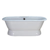 Barclay Duet Cast Iron Double Roll Premium Freestanding Tub