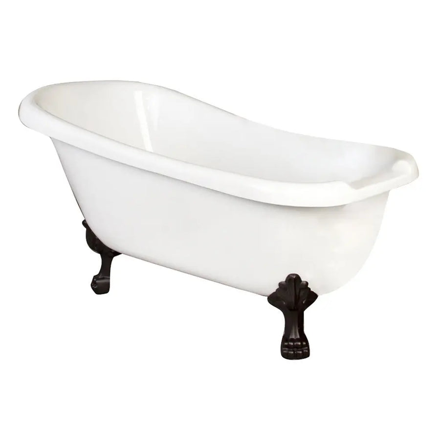 Barclay Foster 61" Premium Acrylic Slipper Clawfoot Freestanding Tub