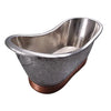 Barclay Galileo COTDSN71B-MN Double Slipper Copper Freestanding Tub Barclay Products