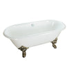 Barclay - Gallagher 72" Cast Iron Double Roll Top Tub - CTDRN72-WH Barclay Products