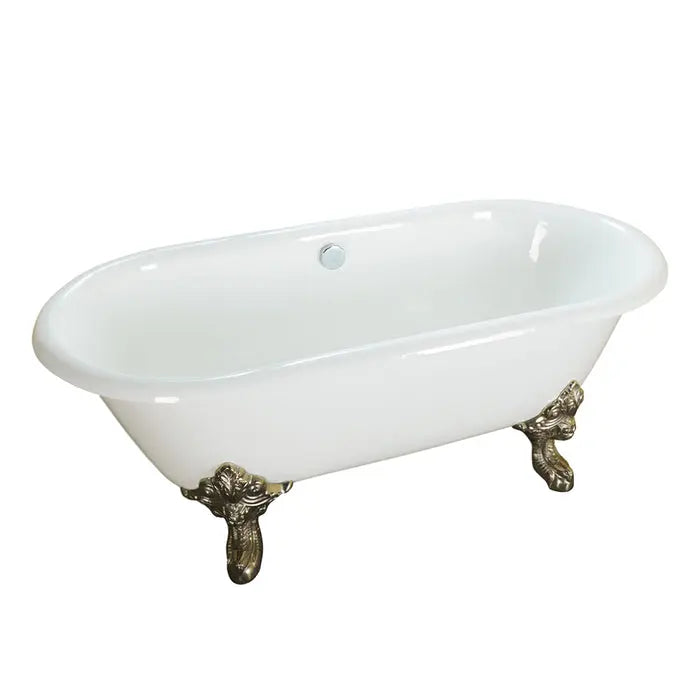 Barclay - Gallagher 72" Cast Iron Double Roll Top Tub - CTDRN72-WH