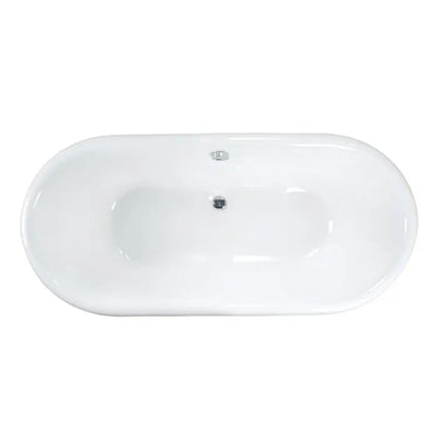 Barclay - Gallagher 72" Cast Iron Double Roll Top Tub - CTDRN72-WH Barclay Products