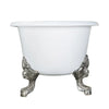 Barclay - Gallagher 72" Cast Iron Double Roll Top Tub - CTDRN72-WH Barclay Products