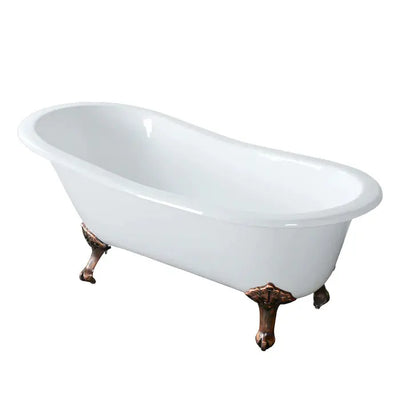 Barclay - Giselle 57" Cast Iron Slipper Freestanding Tub - CTSN57I-WH Barclay Products