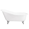 Barclay - Grayson 57" Cast Iron Slipper Freestanding Tub - CTSN57-WH Barclay Products