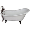 Barclay Griffin 61″ Cast Iron Slipper Tub Kit