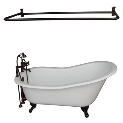 Barclay Griffin 61″ Cast Iron Slipper Tub Kit