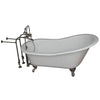 Barclay Griffin 61″ Cast Iron Slipper Tub Kit - No Holes