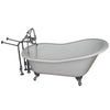 Barclay Griffin 61″ Cast Iron Slipper Tub Kit - No Holes