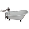 Barclay Griffin 61″ Cast Iron Slipper Tub Kit - No Holes