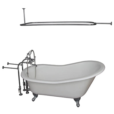 Barclay Griffin 61″ Cast Iron Slipper Tub Kit - No Holes