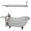 Barclay Griffin 61″ Cast Iron Slipper Tub Kit - No Holes