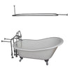 Barclay Griffin 61″ Cast Iron Slipper Tub Kit - No Holes