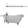 Barclay Griffin 61″ Cast Iron Slipper Tub Kit - No Holes