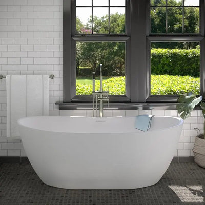 Barclay - Howe 65" Resin Freestanding Tub - RTOVN64-OF Barclay Products