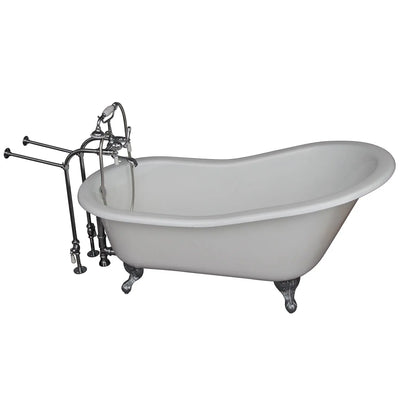 Barclay Icarus 67″ Cast Iron Slipper Tub Kit - No Holes