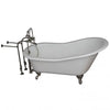 Barclay Icarus 67″ Cast Iron Slipper Tub Kit - No Holes