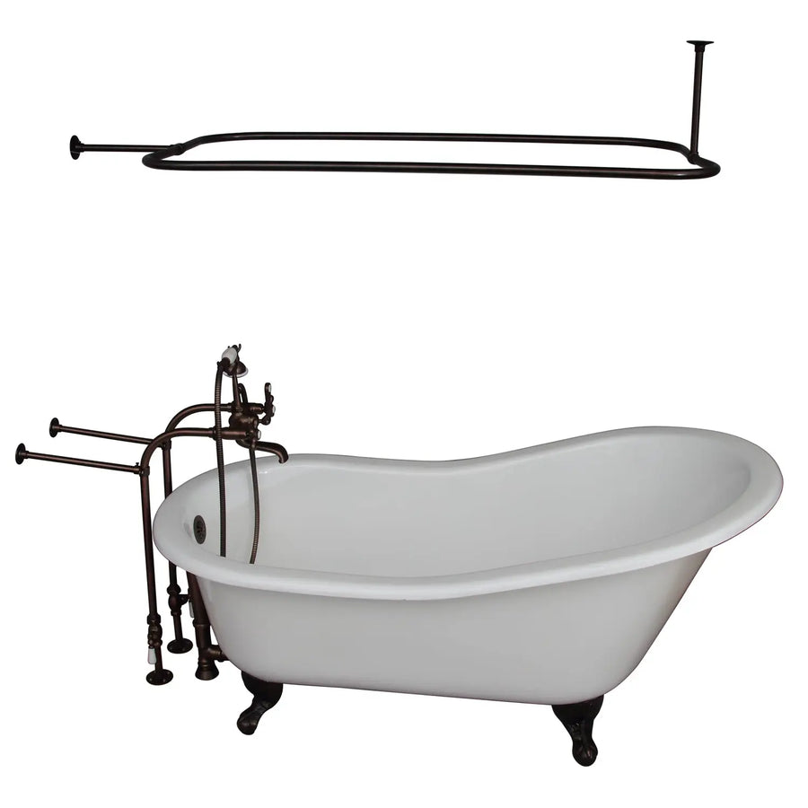 Barclay Icarus 67″ Cast Iron Slipper Tub Kit - No Holes