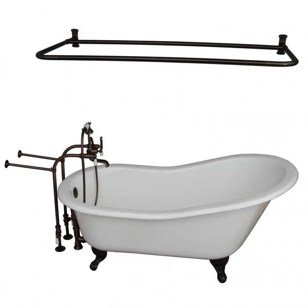 Barclay Icarus 67″ Cast Iron Slipper Tub Kit - No Holes