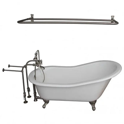 Barclay Icarus 67″ Cast Iron Slipper Tub Kit - No Holes