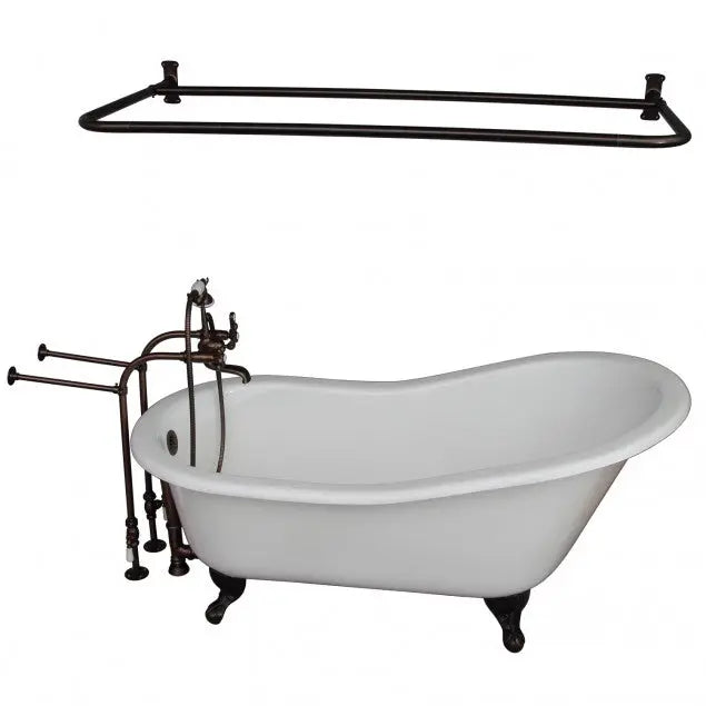 Barclay Icarus 67″ Cast Iron Slipper Tub Kit - No Holes Barclay Products