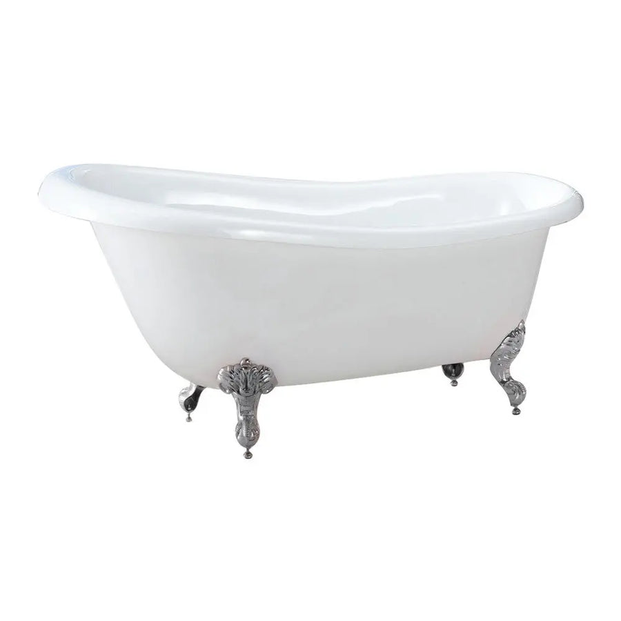 Barclay Latham 67" Acrylic Slipper Clawfoot Freestanding Bathtub