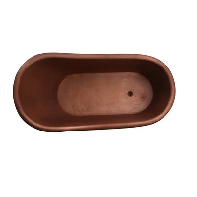 Barclay - Lawson 66" Copper Slipper Tub with Brass Feet - COTSN66-LC-PB Barclay Products