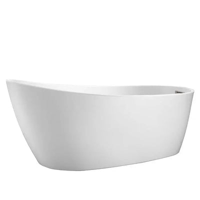 Barclay - Lucinda 66" Acrylic Slipper Tub with Integral Drain and Overflow - ATSN66FIG Barclay Products