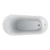 Barclay - Lucinda 66" Acrylic Slipper Tub with Integral Drain and Overflow - ATSN66FIG Barclay Products