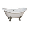 Barclay Macon Premium Cast Iron Double Slipper Clawfoot Tub