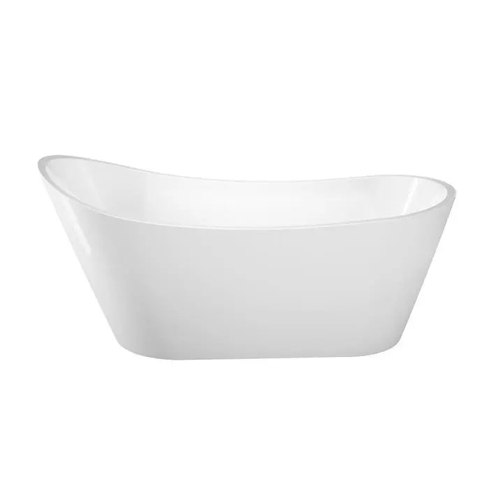 Barclay - Malinda 65" Acrylic Slipper Tub with Integral Drain and Overflow - ATFSN67SIG Barclay Products