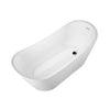 Barclay - Malinda 65" Acrylic Slipper Tub with Integral Drain and Overflow - ATFSN67SIG Barclay Products