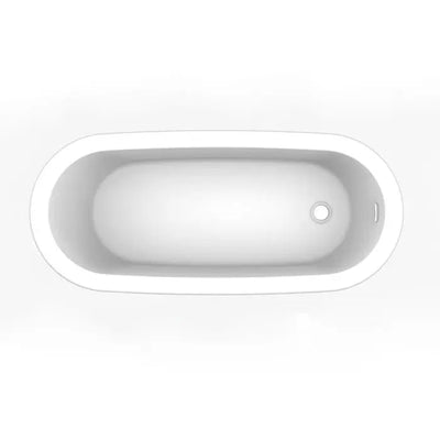 Barclay - Mallory 68" Acrylic Slipper Tub with Integrated Drain and Overflow - ATSN68BIG Barclay Products