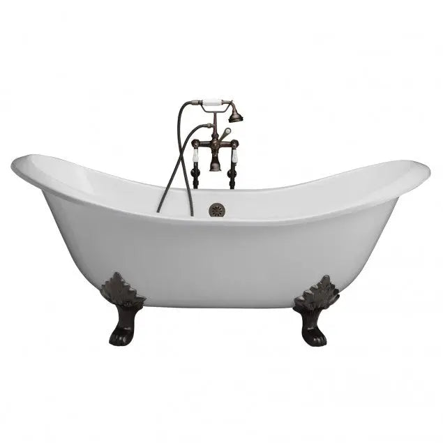 Barclay Marshall 71″ Cast Iron Double Slipper Clawfoot Tub Kit