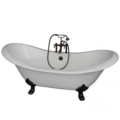 Barclay Marshall 71″ Cast Iron Double Slipper Clawfoot Tub Kit