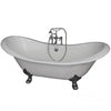 Barclay Marshall 71″ Cast Iron Double Slipper Clawfoot Tub Kit