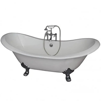 Barclay Marshall 71″ Cast Iron Double Slipper Clawfoot Tub Kit