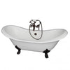 Barclay Marshall 71″ Cast Iron Double Slipper Clawfoot Tub Kit