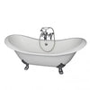 Barclay Marshall 71″ Cast Iron Double Slipper Clawfoot Tub Kit