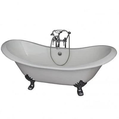 Barclay Marshall 71″ Cast Iron Double Slipper Tub Kit