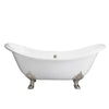 Barclay - Marshall 72" Cast Iron Double Slipper Tub - CTDSN-WH Barclay Products