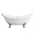 Barclay Marshall 72" Cast Iron Double Slipper Clawfoot Tub