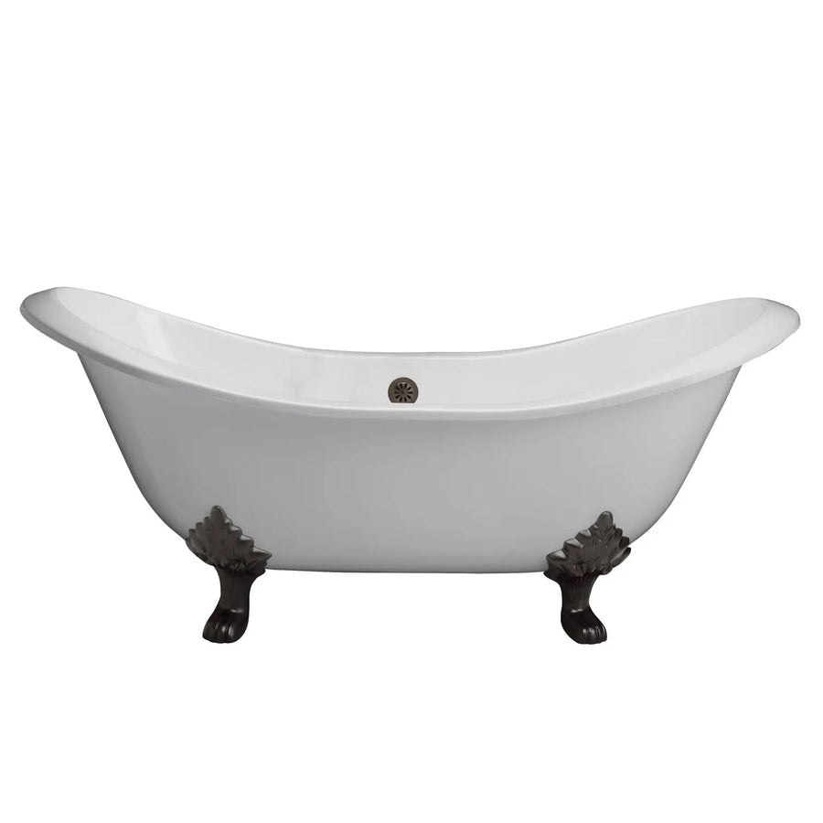 Barclay - Marshall 72" Cast Iron Double Slipper Tub - CTDSN-WH Barclay Products